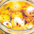 Queso de yogur en aceite de oliva
