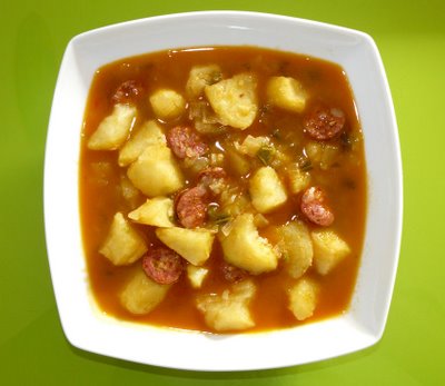 patatas con chorizo