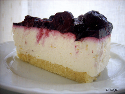 tarta de queso con frutas al microondas