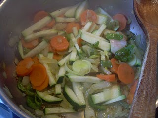 ensalada verde con caballa en escabeche