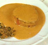 lomo de ciervo en salsa de setas y trufa.