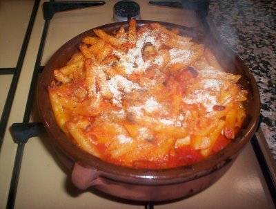 cazuela de pasta al horno