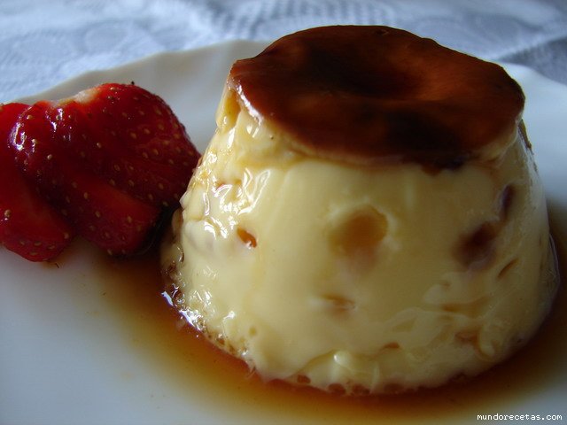 flan de huevo (microondas)