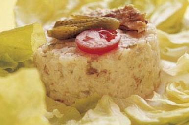 ensalada de arroz y caballa