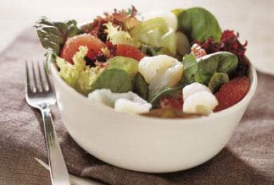 ensalada de bacalao con pomelo