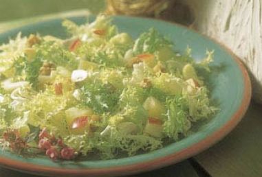 ensalada con frutas y champiÑones