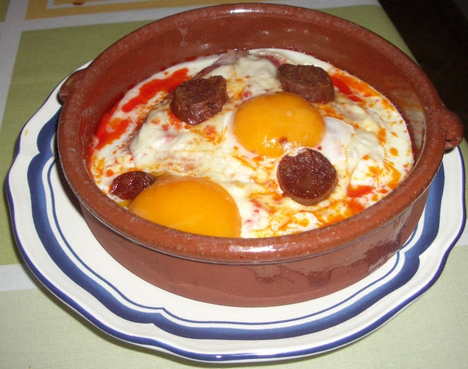 huevos al plato a la madrilena