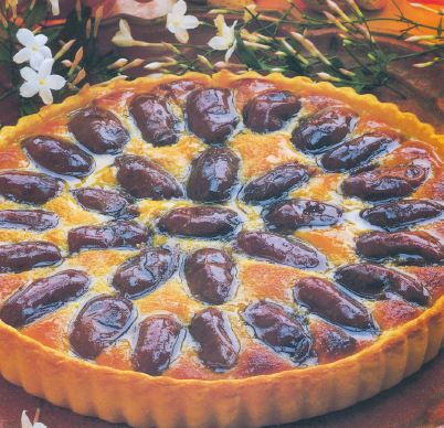 tarta de datiles y almendras