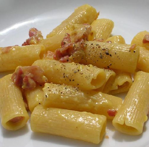 rigatoni alla carbonara