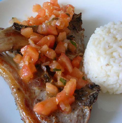 costillas de cordero con salsa