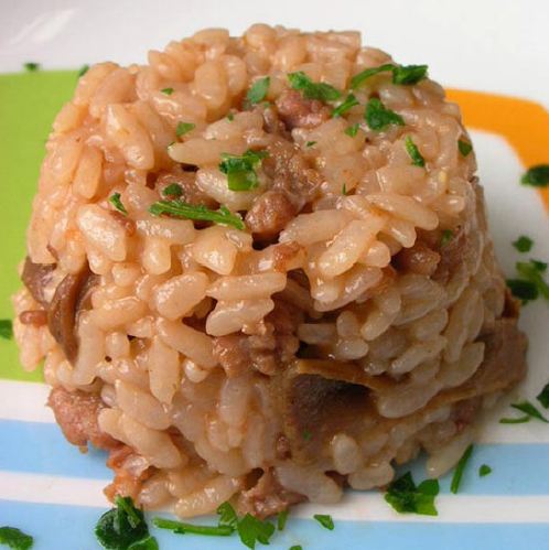 risotto rapido ai funghi porcini