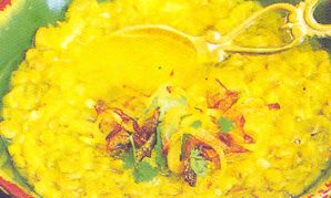 sopa de lentejas verdes