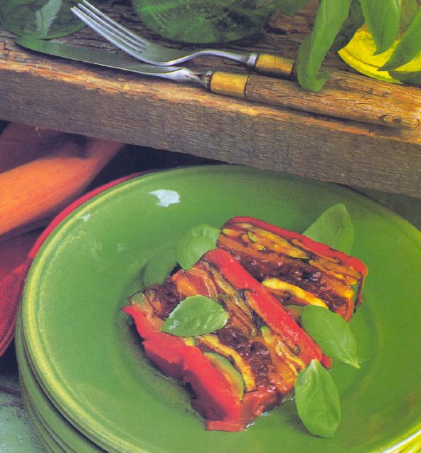 terrina de verduras a la parrilla