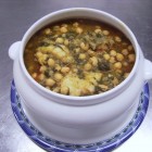 Garbanzos con bacalao