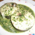 Merluza en salsa verde.